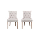 Set Of 2 Dining Chair Beige