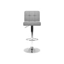 Set Of 2 Fabric Swivel Bar Stools