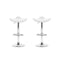 Set Of 2 Gas Lift Bar Stools Leather