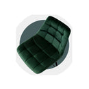 Set Of 2 Green Velvet Bar Stools