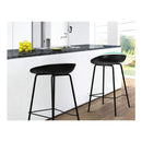 Set Of 2 Metal Bar Stools Black