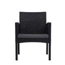 Set Of 2 Outdoor Bistro Furniture Dining Chair