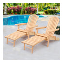 Set Of 2 Outdoor Sun Lounge Chairs Patio Furniture Chair Lounger