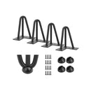 Set Of 4 Industrial 3 Rod Retro Hairpin Table Legs Steel Bench Desk