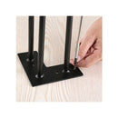 Set Of 4 Industrial 3 Rod Retro Hairpin Table Legs Steel Bench Desk