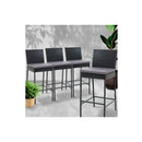 Set Of 4 Outdoor Bar Stools Dining Chairs