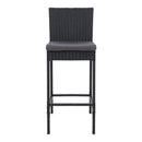 Set Of 4 Outdoor Bar Stools Dining Chairs