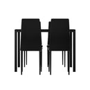 Dining Chairs And Table Dining Set 4 Chair Set Of 5 Wooden Top