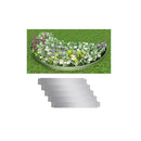 Set Of 5 Flexible Lawn Fence Galvanised Steel