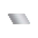 Set Of 5 Flexible Lawn Fence Galvanised Steel