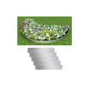 Set Of 5 Flexible Lawn Fence Galvanised Steel