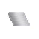 Set Of 5 Flexible Lawn Fence Galvanised Steel