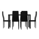 Dining Chairs And Table Dining Set 6 Chair Set Of 7 Wooden Top