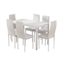 Dining Chairs And Table Dining Set 6 Chair Set Of 7 Wooden Top