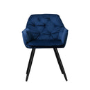 Set Of 2 Calivia Dining Chairs Kitchen Chairs Upholstered Velvet
