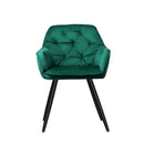 Set Of 2 Calivia Dining Chairs Kitchen Chairs Upholstered Velvet
