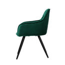 Set Of 2 Calivia Dining Chairs Kitchen Chairs Upholstered Velvet