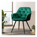 Set Of 2 Calivia Dining Chairs Kitchen Chairs Upholstered Velvet