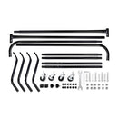 Set of 2 Clothes Racks Metal Garment