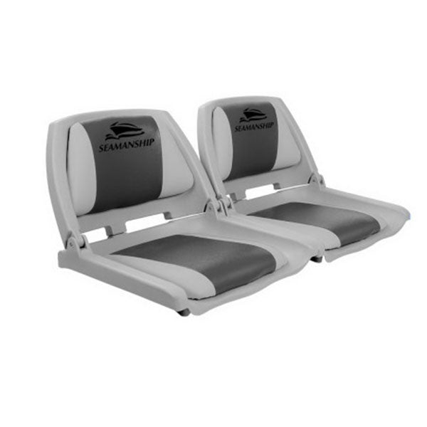 Set of 2 Folding Swivel Boat Seats