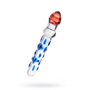 Sexus Glass Dildo Blue Red 20Cm