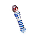 Sexus Glass Dildo Blue Red