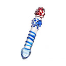 Sexus Glass Dildo Blue Red