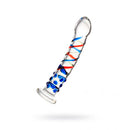 Sexus Glass Dildo Blue Tip 18cm