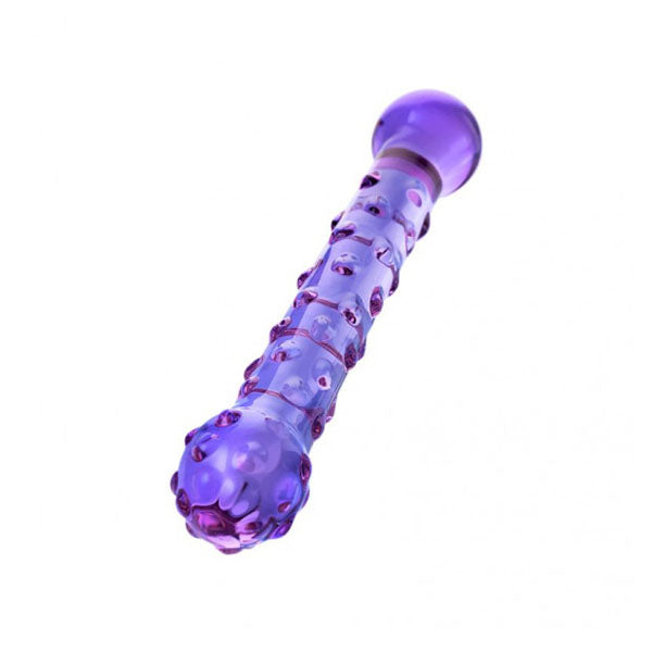 Sexus Glass Dildo Duo Purple