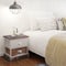 Shabby Chic Bedside Cabinets (2 Pcs) - Brown/White