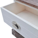 Shabby Chic Bedside Cabinets (2 Pcs) - Brown/White
