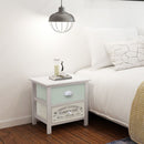 Shabby Chic French Bedside Cabinet Wood (2 Pcs)