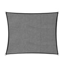 Outdoor Sun Shade Sail Canopy Grey Square 6 X 6M