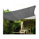 Outdoor Sun Shade Sail Canopy Grey Square 6 X 6M