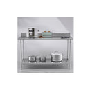 Commercial Kitchen Stainless Steel Work Bench Table With Back Splash
