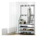 Shoe Rack Coat Hat Stand Hallway Shoes Storage Tree Metal Shelves