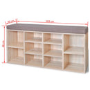 Shoe Storage Bench 10 Compartments