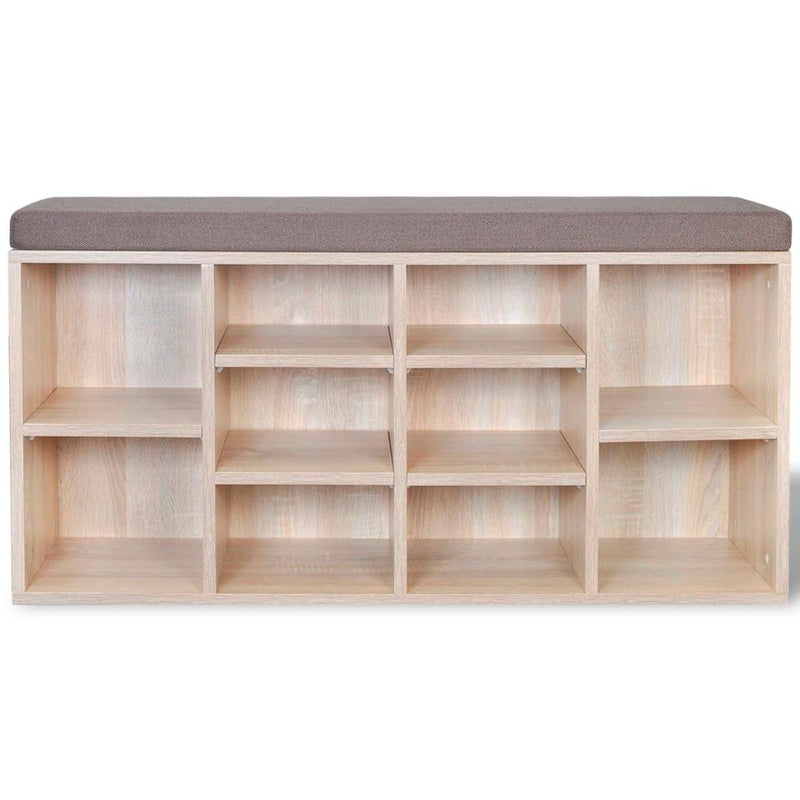 Shoe Storage Bench 10 Compartments