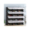 8 Tier 3 Column Shoe Rack Organizer Storage Stackable With Cover