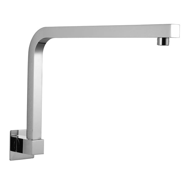 Bathroom Gooseneck Shower Arm Square Chrome Stainless Steel Mounted