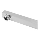 Bathroom Gooseneck Shower Arm Square Chrome Stainless Steel Mounted