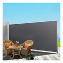 Side Awning Sun Shade Outdoor Blinds Retractable Screen Grey