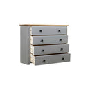 Side Cabinet 80 X 40 X7 3 Cm Grey Pine Panama Range