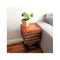 Side Corner Table Raintree Wood Book Stack Design Storage