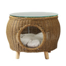 Side Table Coffee Pet Bed Indoor Wicker Outdoor Furniture Patio Desk
