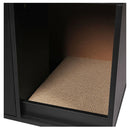 Side Table Enclosed Hooded Cat Litter Box Furniture Scratch Board