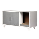 Side Table Enclosed Hooded Cat Litter Box Furniture Scratch Board