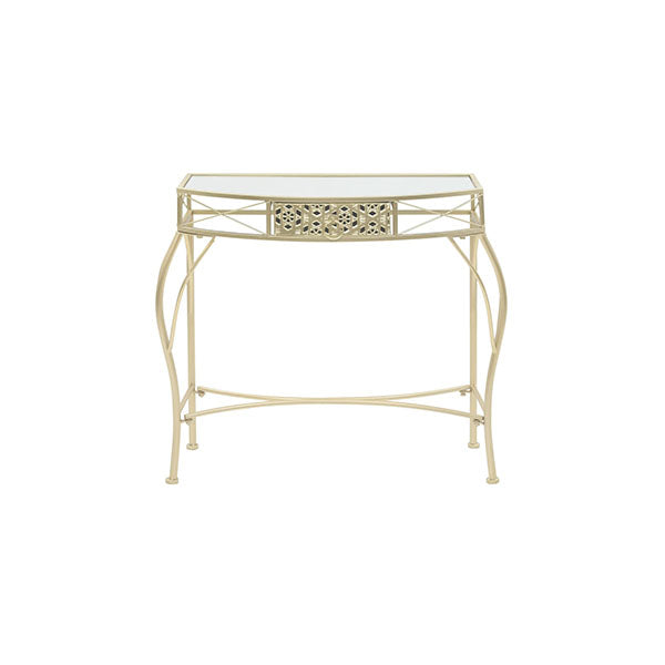 Side Table French Style Metal Gold