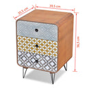 Side Cabinet With 3 Drawers - Brown
