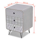 Side Cabinet With 3 Drawers - Grey